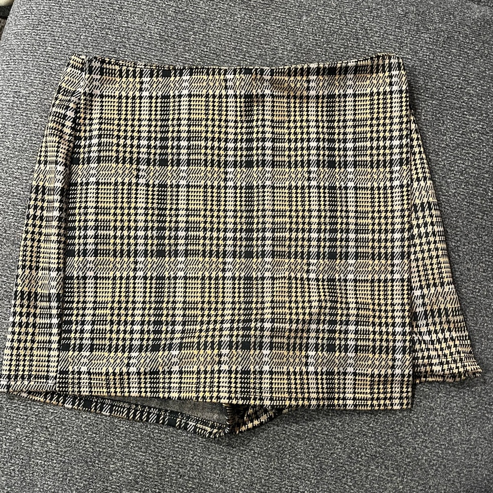Plaid Skort